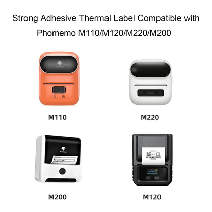 6 Rollen Phomemo M120/M110 Etiketten, 1.18''x 0.78'' (30 x 20 mm) Thermoetikettenpapier f¨¹r Phomemo M120/M110/M200/M220 Etikettendrucker, Wei?es Thermoetikett Papier f¨¹r Barcode, Adresse, Preis