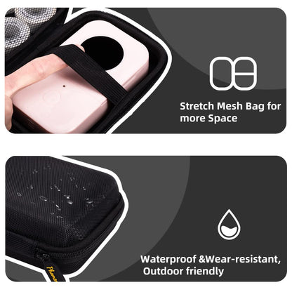 Phomemo D30 D35 Label Marker Black Case with 6 Rolls of Color Combo Set Label Tapes, Waterproof Storage Bag with Black on White Clear Starry Sky Label Tapes, Sticker Thermal Paper Self-Adhesive