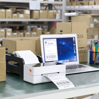 Phomemo Thermische Direct Shipping Labels, 10,16 x 15,2 cm, 500 stuks, 4 x 6, zelfklevend thermisch verzendlabelpapier, geschikt voor expresbedrijven, compatibel met desktoplabelprinters, 500