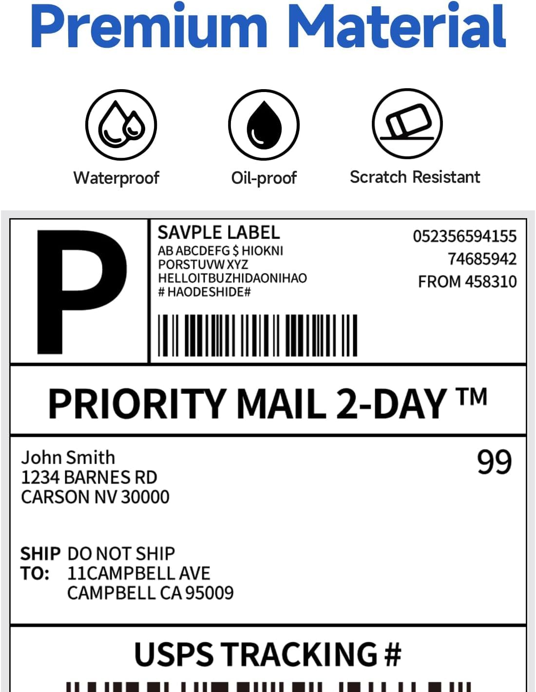 Phomemo 4¡Á6 DHL Etiketten Thermodirekt-Versandetikette f¨¹r 241bt/D520bt/b246d Etikettendrucker (500er-Pack), Kompatibel mit Etikettendrucker MUNBYN, Phomemo, Rollo, IDPRT SP410, POLONO PL60, (Wei?)