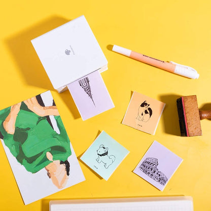 Phomemo Paper for T02 M02 M02X M02S M02PRO M02L Mini Printer, Compatible with M03 M03AS M04S M04AS M832 M833 Portable Thermal Printer, Mint Green/Purple/Orange Sticker Paper,53mm x 3.5m, 3 Rolls