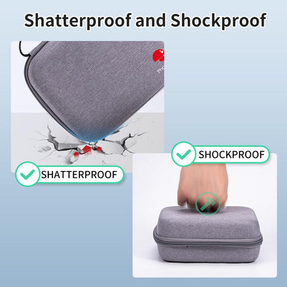 Phomemo Sac portable pour imprimante d'¨¦tiquettes M221/M220/M110/M120/M200, r¨¦sistant aux chocs, ¨¦tanche, support pour imprimante d'¨¦tiquettes avec ruban, avec poche en filet pour accessoires (noir)