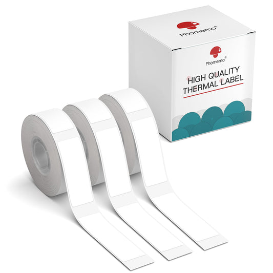 Phomemo - Rollo de etiquetas para etiquetas D30, Q30, Q31, Q30S, 14 mm x 40 mm, 160 etiquetas, rollo, 14 mm x 40 mm D30