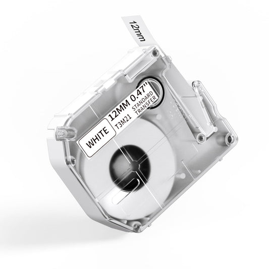 Phomemo Ruban d'¨¦tiquettes x 1 - Compatible Brother P-Touch M Ruban Etiquetage M231 M-K231 12mm x 4m Noir sur Blanc Compatible avec PT-M95 PT-85 PT-70BM PT-90 PT-65 Etiqueteuse (3M21, 1 Pack)