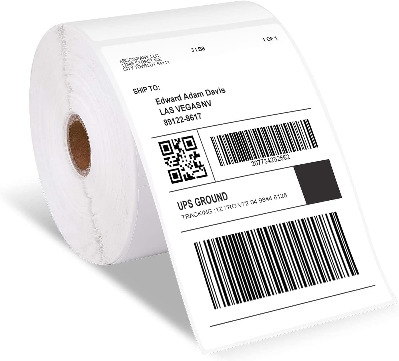 Étiquettes d'expédition 4x6 500 étiquettes/Roul, Compatibles avec les imprimantes d'étiquettes MUNBYN, Phomemo, Polono, Étiquettes d'expédition sans BPA Étiquettes thermiques autocollantes-10x15cm