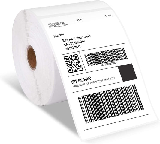 Etiquetas Phomemo 4x6 500 etiquetas/rollo, etiquetas de env¨ªo Compatibles con MUNBYN, impresora de etiquetas, etiquetas t¨¦rmicas Autoadhesivas para DHL, UPS, DPD-100 x 150 mm