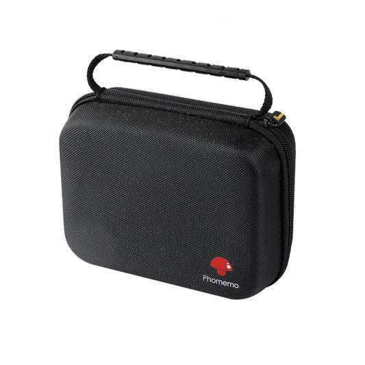 Phomemo Sac d'imprimante, sac portable pour imprimante d'étiquettes M221/M220/M110/M120/M200/M04S/M04AS résistant aux chocs, étanche, sac de support pour imprimante d'étiquettes avec ruban, avec poche