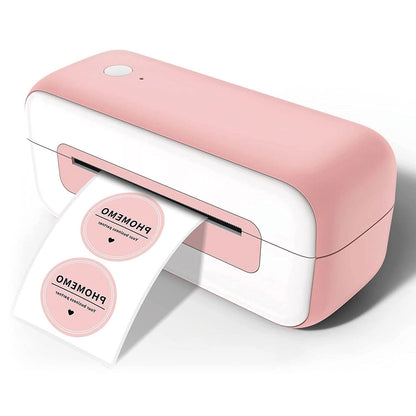Phomemo 246S Thermal Label Maker Machine 4x6, Shipping Label Printer for Small Busines, Ebay, Shopify, Etsy, UPS, FedEx, DHL , British Specification Plug - Pink(British plug)