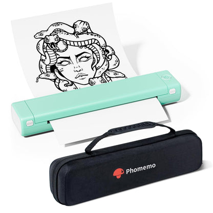Phomemo Portable Thermal Printer - Portable Printers Wireless for Travel Compatible with iOS and Android, Bluetooth Mobile Printer Support 8.5'' X 11'' Thermal Paper, with 1 Case