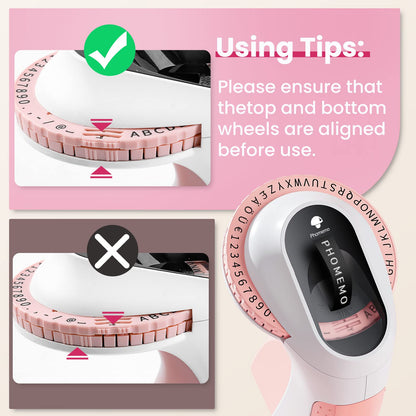 Phomemo Pr?geger?t | 3D Mini Etikettierger?t | Tragbarer Beschriftungsger?t | Rosa Etikettenpr?geger?t mit 6 Etikettenband | f¨¹r Haus, B¨¹ro, Geschenk Organisation (¡ê € ? ? ¨¹)