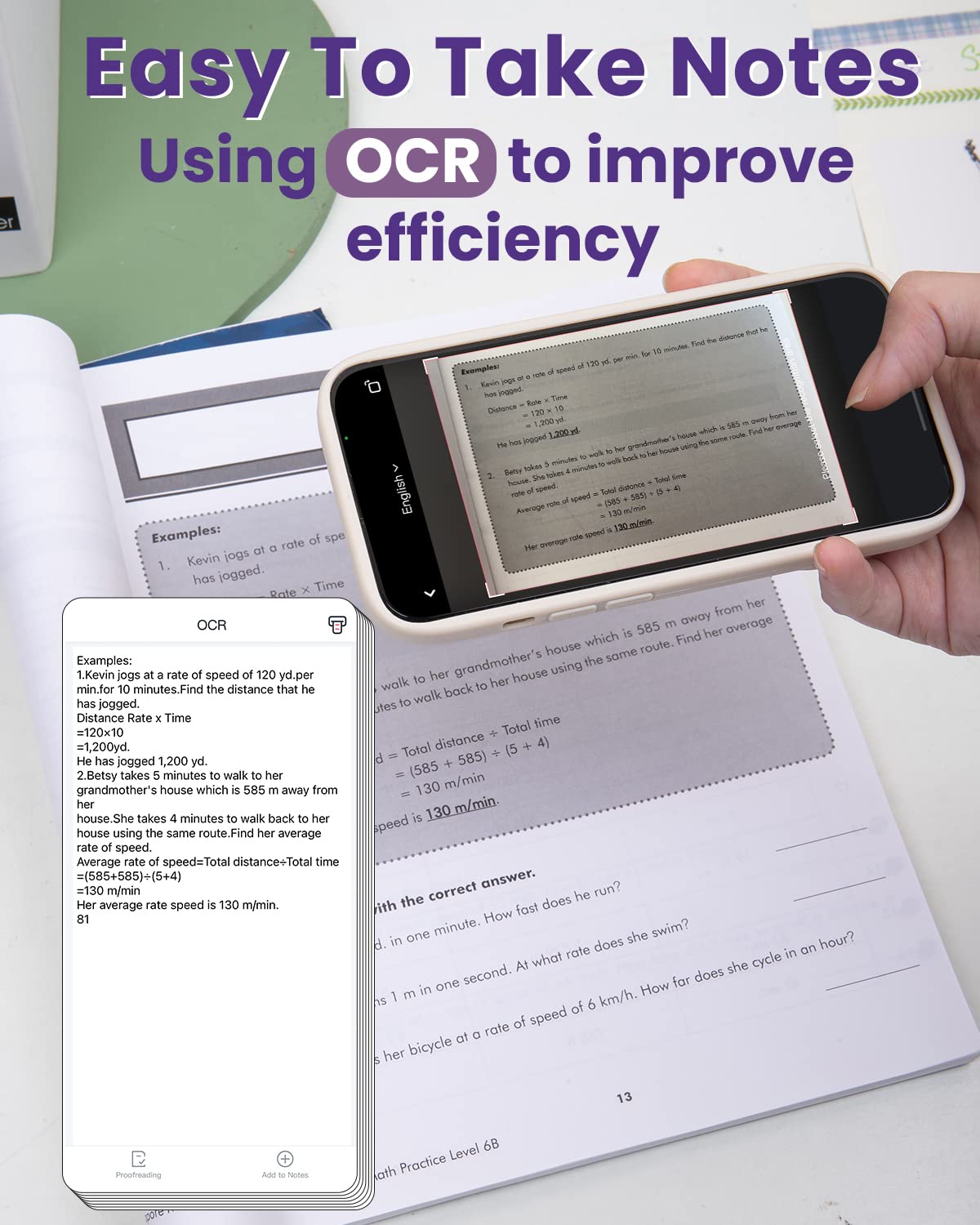 Phomemo M03 Mini Printer,3 Inches Portable Thermal Printer Bluetooth Sticker Printer 53/80mm Printing Width,Compatible with iOS&Android,Ideal, Images, Scrapbooking, Labels-Purple