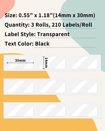 Phomemo Phomemo q30s Transparent Label
