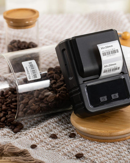 Phomemo 3 Rolls Thermal Label, Adhesive Label, Compatible with Phommeo M120 / M110 / M200 / M220 / M221 Label Printer, Suitable for Office, Household, School Name. 30mmx20mm, 320 Labels/Roll