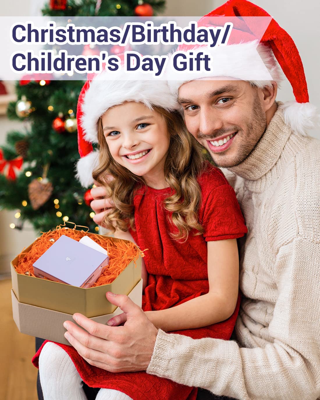 Phomemo Mini stampante fotografica portatile M02, stampante wireless Bluetooth per smartphone, piccola stampante termica per etichette per telefoni e tablet, Natale compleanno per bambini, viola