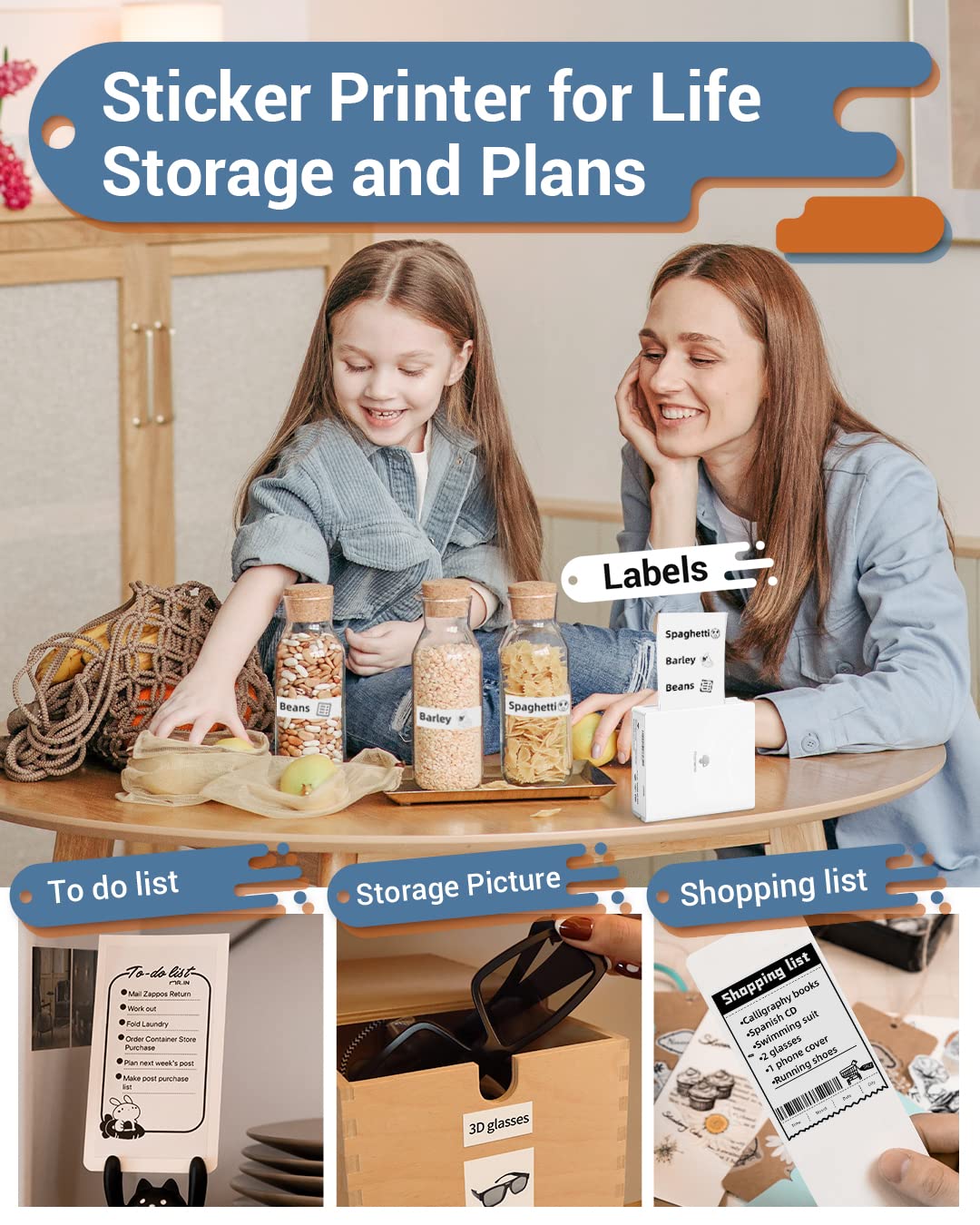 Drukarka Bluetooth Phomemo M02 Termiczna drukarka kieszonkowa Natychmiastowa drukarka fotograficzna Przenośna drukarka pokwitowań kompatybilna z Androidem iPhone iPad do Journal Travel Kids DIY White