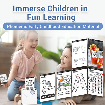 M02S Mini Termal Yaz?c? Seti - Kablosuz Bluetooth Ta??nabilir 300dpi HD Bask?, ?arj Edilebilir Pil ile, G¨¹nl¨¹k Organizasyon Foto?raflar? i?in Uygun, Phomemo iPhone ve Android ile uyumlu, Beyaz