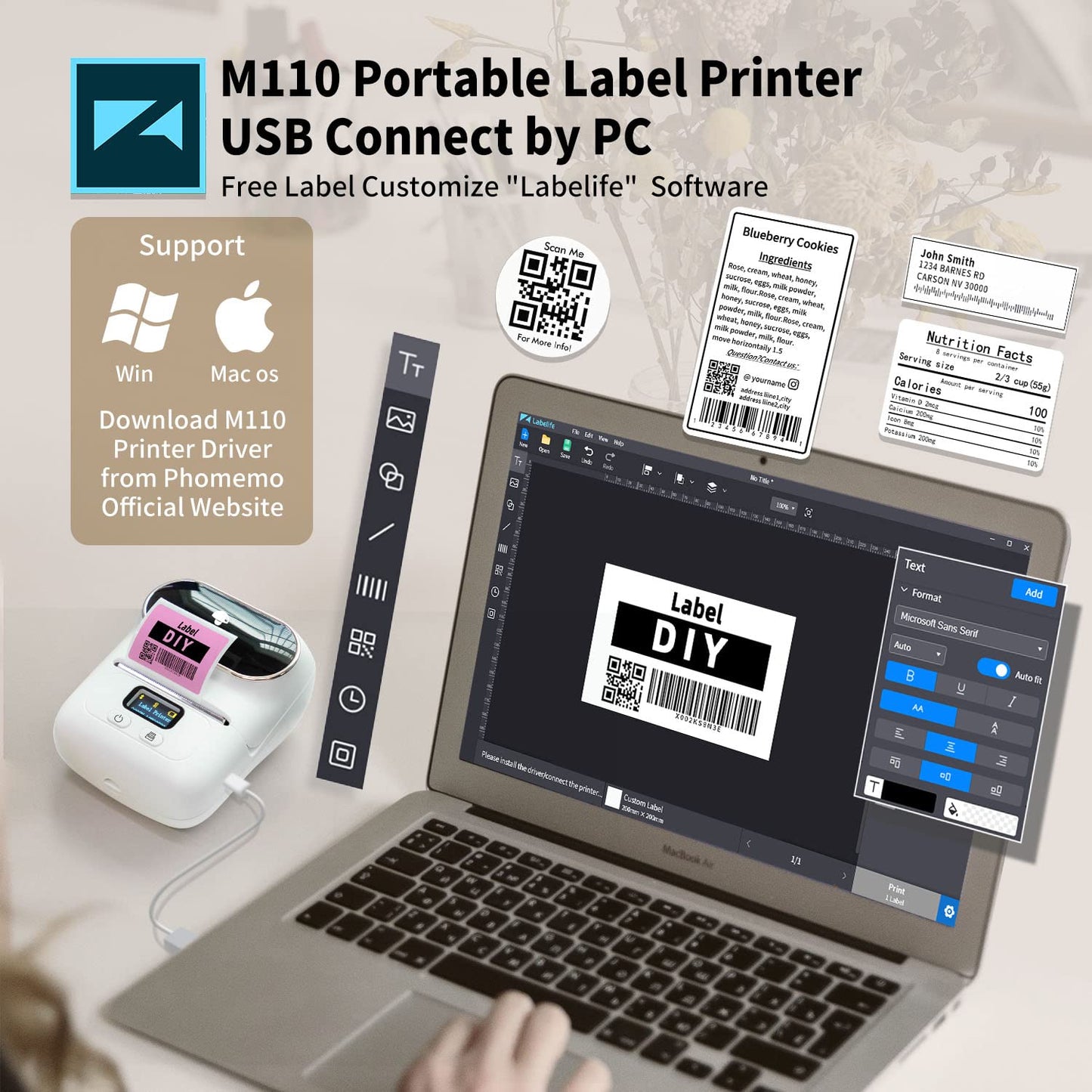 M110 Label Maker WH