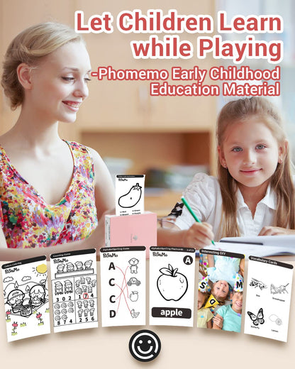 Drukarka termiczna Phomemo M02 Mini bezprzewodowa drukarka kieszonkowa Drukarka pokwitowa¨½ On-The-Go 203 DPI zgodna z Androidem iPhone iPad Journal Kids Gift Pink