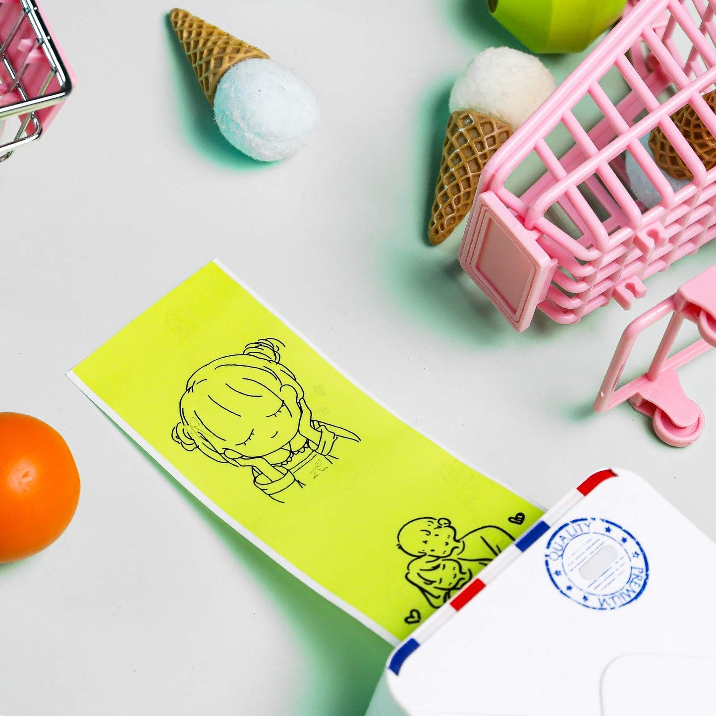Phomemo Papier - M02/M02Pro/M02S/M03/M03AS/M04S/M04AS Mini naklejka papier do drukarki, z?oty/?¨®?ty/szary papier mini kieszonkowy w samoprzylepnym papierze samoprzylepnym, 3 rolki