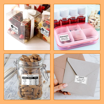 Phomemo 3 rolki papieru do etykiet M110, wielofunkcyjny, samoprzylepny, do Phomemo M110, M200, M120, M220, M221, etykieta, 50 x 80 mm, ??cznie 3 rolki, 100 etykiet/rolka