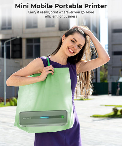Phomemo Portable Printers Wireless for Travel,M832 Bluetooth Thermal Printer, Wireless 8.5'' x 11'' Letter Mobile Printer for Buisness Travel,Home,Office,School, Compatible with Phone,Laptop,with Case