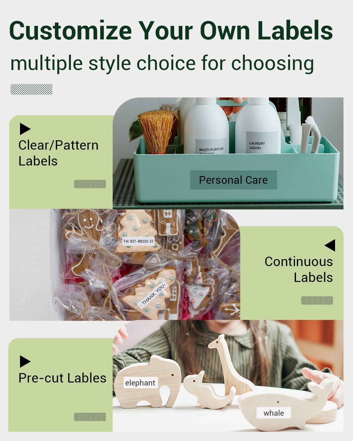 Phomemo 3 rouleaux d'¨¦tiquettes transparentes papier transparent autocollant,14 mm * 30 mm,compatible avec Phomemo D30 l'imprimante d'¨¦tiquettes,210 / rouleau,trois rouleaux(¨¦tiquettes transparentes)