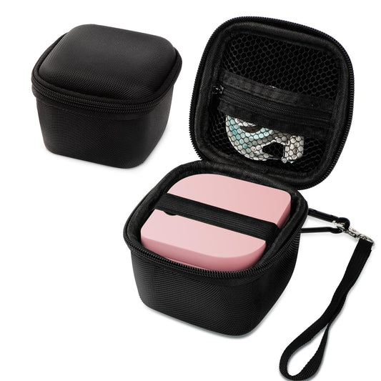 Phomemo P12 Label Maker Case, Label Printer Case Compatible with P12 & P12 Pro Label Maker, Carrying Bag for P12 Label Maker Machine with Tape, Mini Label Printer Storage Holder Case, Black