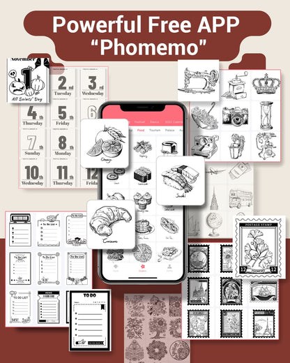 Drukarka termiczna Phomemo M02 Mini bezprzewodowa drukarka kieszonkowa Drukarka pokwitowań On-The-Go 203 DPI zgodna z Androidem iPhone iPad Journal Kids Gift Pink