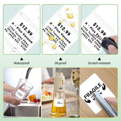Phomemo Thermal Label Paper - Multifunctional Adhesive Label, Address Label, 50x30mm (1.97'' x 1.18''), Suitable for Phomemo M110 M200 Label Printer, 230 Labels/Roll