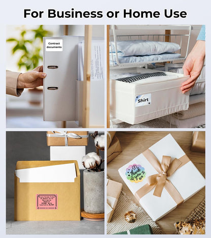 Label Maker, Label Maker Machine with Tape Phomemo M110, Bluetooth Label Printer with Multiple Icons Fonts, Mini Portable Thermal Sticker Printer Apply to Labeling, Office, Cable, Retail, Barcode