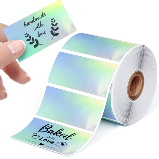Phomemo Star Farbige Etiketten - Selbstklebende Thermo-Etiketten, 57x32mm (2.25''*1.25''), 500 Etiketten/Rolle Star Pink Etiketten