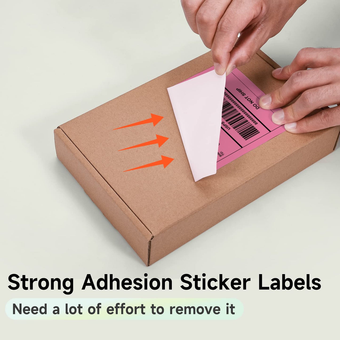Phomemo 4x6 Thermal Direct Shipping Label Rose- 4''x 6'' Fan-Fold Labels-for Shipping Labels, Product Logo Labels, 500pcs