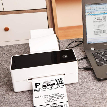 Phomemo shipping stickers 4¡Á6 DHL labels, thermal paper shipping labels for label printer waterproof label paper (white 100 pieces)