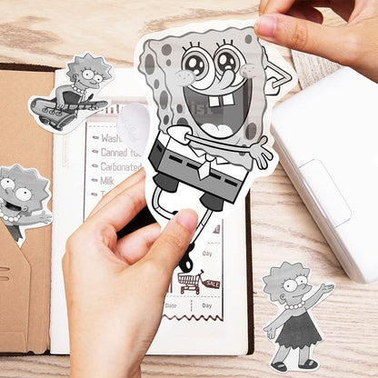 Phomemo Przezroczysty papier do drukarek, 110 mm, kompatybilny z Phomemo M04S/M04AS Mini Thermo kieszonkowa drukarka, 3 rolki samoprzylepnego, przezroczystego papieru termoizolacyjnego, 110 mm x 3,5