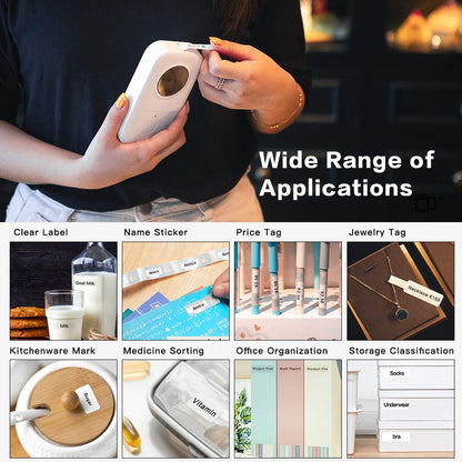 D30 Lot de 3 rouleaux de papier thermique – Compatible avec le papier autocollant Phomemo Golden pailleté, étiquette auto-adhésive, papier autocollant thermique 14x40mm, travail à domicile, 3 rouleaux