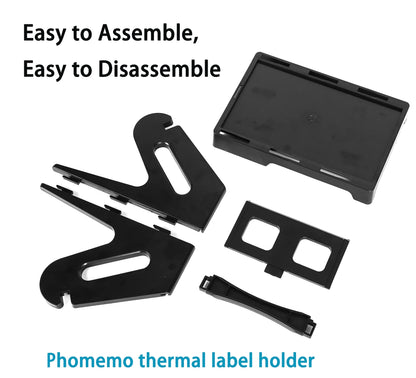 Phomemo 4x6 Thermodirektversand EtikettenThermoetikettendrucker Etikett -und Etikettenhalter, Kompatibel mit Rollo MUNBYN und allen 4 × 6 Etikettendruckern (1000 Stück Rollenetikett + Etikettenhalter)