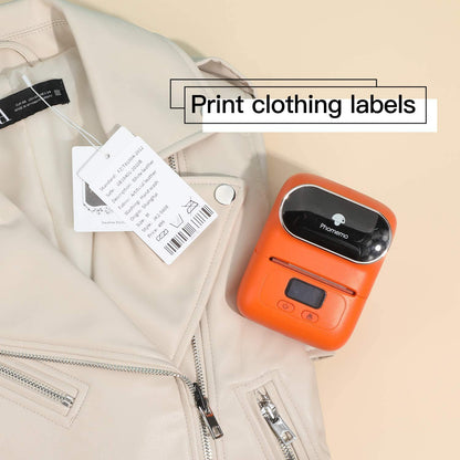 Phomemo 1.97''x3.15''(50x80mm) Label, 6 Rolls M110/M120/M200/M220 Thermal Labels - Multi-Purpose Square Self-Adhesive Phomemo m110 Labels, 100 Labels/Roll, Black on White