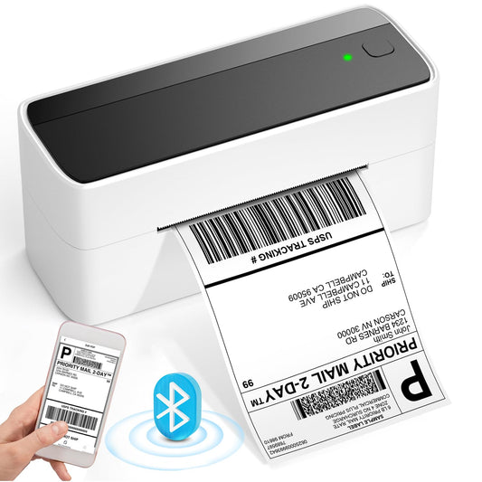 Phomemo Stampante per Etichette Bluetooth, 4 x 6, DHL Stampante Termica Stampante Etichette Label Printer, Compatibile con Ebay, Amazon, Etsy,DPD, Ups, Wish, Shopify, Zalando, Otto, DHL