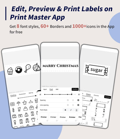 Phomemo P12 Mini Bluetooth labelapparaat, handapparaat, thermo-etiketteerapparaat, zelfklevend, etiketprinter voor thuis, kantoor en kleine bedrijven, draadloze labelmaker voor iOS en Android Phone