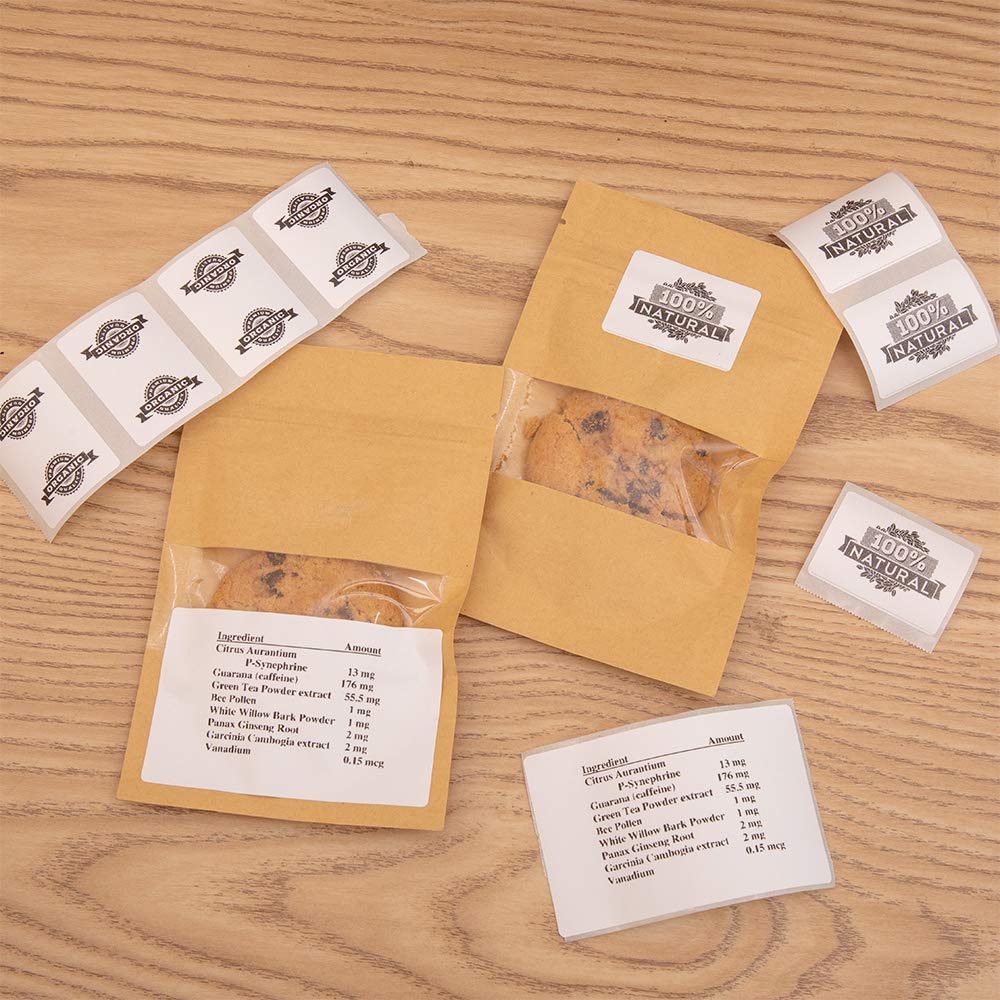 6-pack Phomemo M120/M110 printeretiketten, 40x30 mm zelfklevende directe thermische etiketten Printerlabelpapier voor Phomemo M110/M120/M220/M200 labelmaker¡­