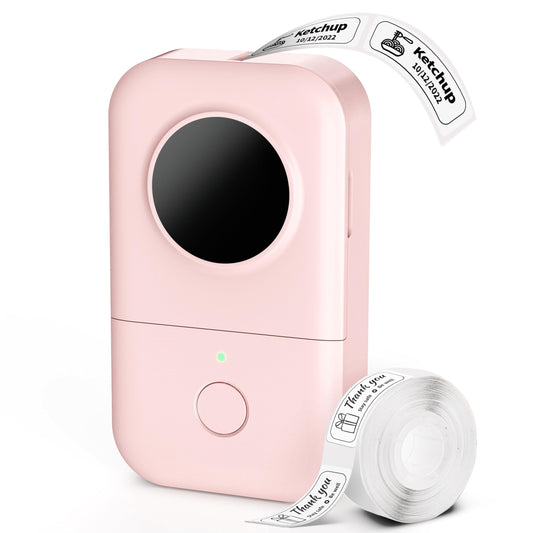 Phomemo D30 Bluetooth Label Printer - Monochrome, Portable, Rechargeable, Compatible with iOS & Android