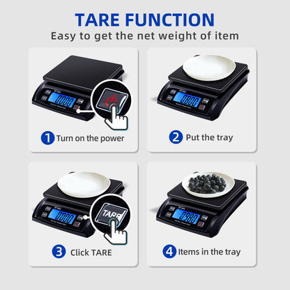 Phomemo Shipping Scale, Accurate Durable Digital Postal Scale 66lb / 0.1oz with Hold and Tare Function, LCD Display, Auto-Off, Postage Scale for Packages and Mailing, DC Adapter Included