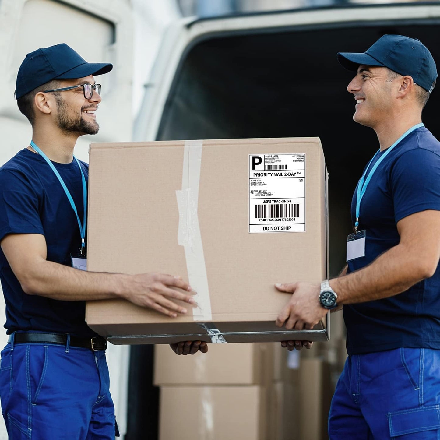 Phomemo 4×6 DHL Etiketten Thermodirekt-Versandetikette für 241bt/D520bt/b246d Etikettendrucker (500er-Pack), Kompatibel mit Etikettendrucker MUNBYN, Phomemo, Rollo, IDPRT SP410, POLONO PL60, (Weiß)