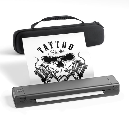 Phomemmo Wireless Tattoo Stenicl Printer(Grey),Stencil Printer for Tattooing,Bluetooth Tattoo Printer for Tattoo Artists & Beginners with 1 Carry Case