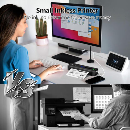 Phomemo Portable Printers Wireless for Travel, M832 Bluetooth Thermal Printer, Inkless Mobile Printer Support 8.5'' x 11'' & A4 Thermal Paper, Compatible with iPhone Android Laptop for Office Car Home