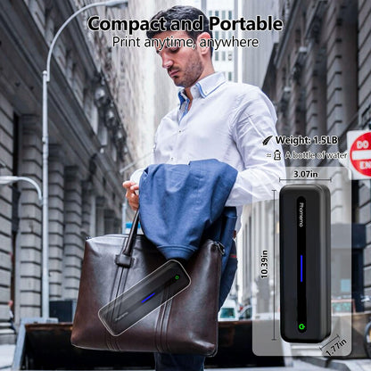 Phomemo Portable Printers Wireless for Travel, M832 Bluetooth Thermal Printer, Inkless Mobile Printer Support 8.5'' x 11'' & A4 Thermal Paper, Compatible with iPhone Android Laptop for Office Car Home