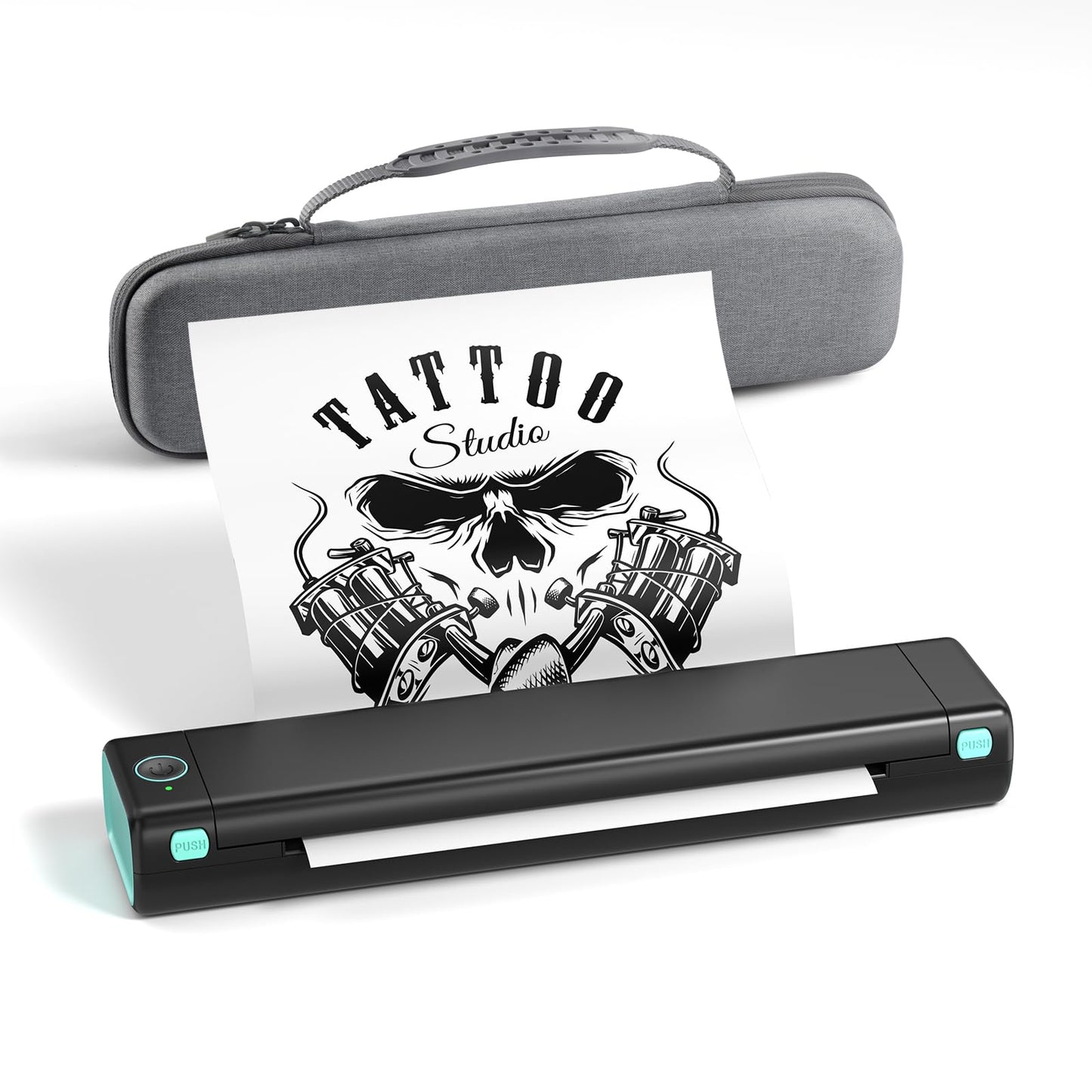 Phomemmo Wireless Tattoo Stenicl Printer(Black), Stencil Printer for Tattooing,Bluetooth Tattoo Printer for Tattoo Artists & Beginners with 1 Carry Case