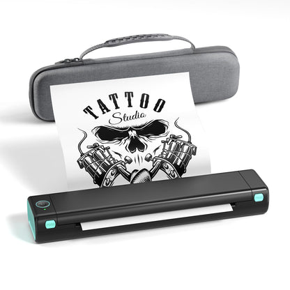 Phomemmo Wireless Tattoo Stenicl Printer(Black), Stencil Printer for Tattooing,Bluetooth Tattoo Printer for Tattoo Artists & Beginners with 1 Carry Case