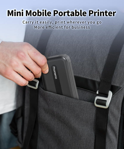 Phomemo Portable Printer,[Upgrade] M832 Inkless Printer,Bluetooth Portable Printers Wireless for Travel,8.5''x 11''Thermal Printer Support Multi Sizes for Home,Office,Car,Compatible with Phone &Laptop