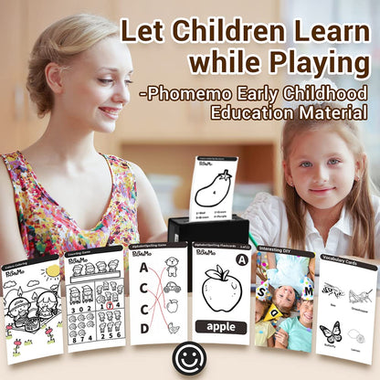 Impresora fotográfica portátil M02, Juego de 3 Rollos de Papel incluidos, Impresora térmica de Bolsillo, pequeña Impresora de Recibos Bluetooth, Compatible con Android, iPhone y iPad para niños,Negro